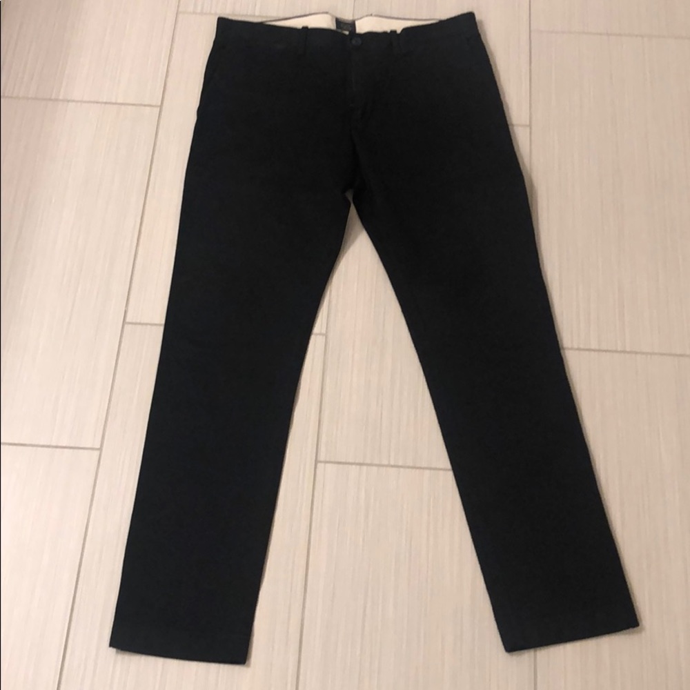 JCrew Stretch Chinos 484 33w 32L black
